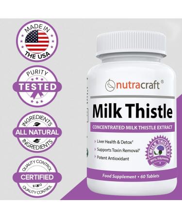 Milk Thistle Extract | 80% Silymarin Concentration | High Dose Liver Cleanse & Detox | 1-Month Supply (Non-GMO) - Buy Online on GoSupps.com