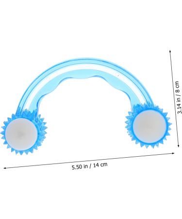 Lurrose 2-in-1 Muscle Roller Stick - Deep Tissue Massage & Acupressure Tool for Body Care - Multi-Purpose Roller with Four Wheels - Perfect for Self-Massage & Golf Use (14x8cm) - Buy Online on GoSupps.com