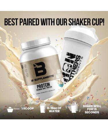 Iron Brothers Supplements - Premium Whey Casein Blend Protein Powder | 100% Whey Isolate for Muscle Growth Performance & Recovery | Whey Protein Powder Cake Batter - Gluten-Free | 27 Servings - Best - Buy Online on GoSupps.com