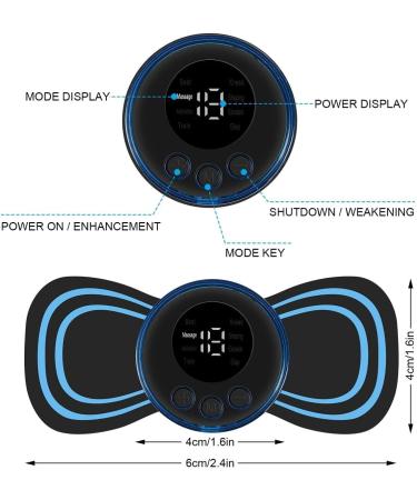 Maxee 2PC Wireless EMS Massage Device - 8 Modes 19 Levels for Pain Relief | Portable Neck & Shoulder Massager with Remote Control - Buy Online on GoSupps.com