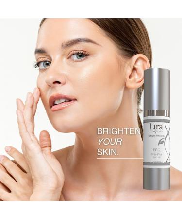 Lira Clinical PRO Brite-Plus Serum | Hydration & Dark Spot Treatment with Tranexamic Acid Ferulic Acid & Vitamin C | Brightens & Firms All Skin Types - 0.5 fl oz - Buy Online on GoSupps.com