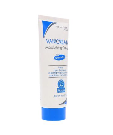 Vanicream Sensitive Skin Moisturizing Cream 4oz - Gentle Hypoallergenic Formula - Buy Online on GoSupps.com