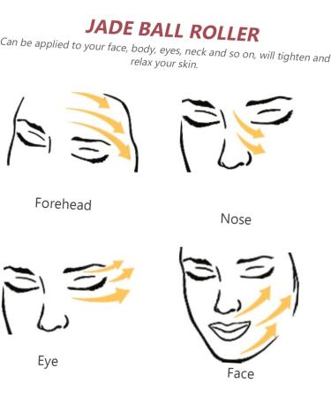 Housoutil Volcanic Stone Beauty Roller Set Facial Massage Tool for Oil Absorption & Glowing Skin Pink Jade Roller for Face & Eyes Best International Shipping - Buy Online on GoSupps.com