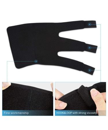Yosoo Adjustable Calf Brace & Shin Splint Support Sleeve - Compression Wrap for Pulled Muscle Pain Relief - Fits Men & Women - Black - Buy Online on GoSupps.com