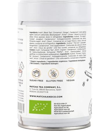 Spiced Chai Tea Powder 100% Organic 100g. Organic Chai Tea. Spiced Chai Tea with Natural Spices - Buy Online on GoSupps.com