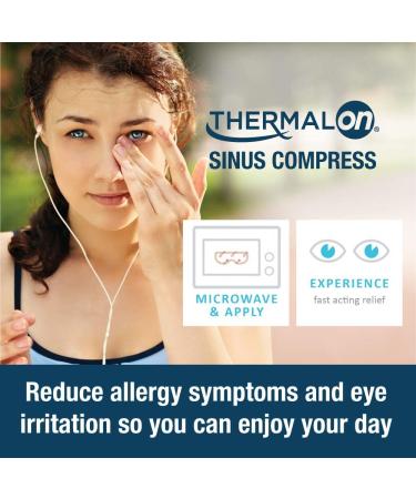 Thermalon Sinus Relief Mask 5 1/2 x 8 with Ties | Moist Heat-Cold Therapy - Buy Online on GoSupps.com
