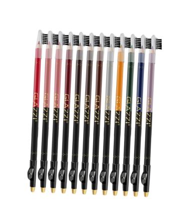 Beavorty Lip Liner Pencil Natural Eyebrow Pencil 12pcs Lip Liner Eyeliner Cosmetology Kit Eyebrow Pen Black Eyeliner Pen Lip Shaper Eyeliner Pencil Brow Pencil Lip Pencil