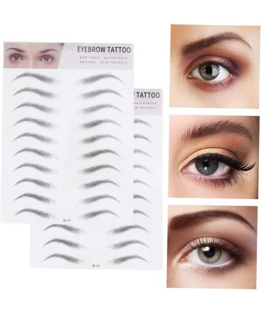 FOMIYES 6 Pcs 3d Eyebrow Stickers Water Proof Template Women's ze001x3pcs Blackx3pcs - Buy Online on GoSupps.com