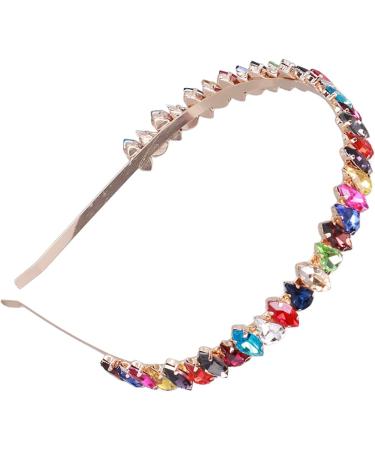 Buachoi Rhinestone Headband - Fashionable Pearl & Crystal Hair Accessories for Weddings Birthdays Parties | Colorful Women's Headdress - Buy Online on GoSupps.com
