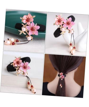 1pc Hair Tie Hair Ribbons for Women Japanese Kimono Hair Accessories Chinese Hair Scrunchies Flower Hair Rope Ponytail Holder Elastic Hair Rope Hanfu Hair Ring Girl Copper Etc. - Buy Online on GoSupps.com