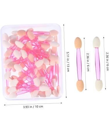 FOYTOKI 100pcs Double Ended Eyeshadow Brush Makeup Eye Shadow Brush Dual Sides Eyeshadow Plastic - Buy Online on GoSupps.com