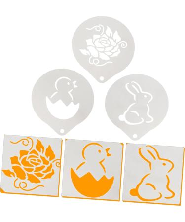 Zerodeko 3pcs Coffee Pull Pattern Molds for Chocolate Coffee Design Stencils Bunny Coffee Stencils Latte Art - Buy Online on GoSupps.com