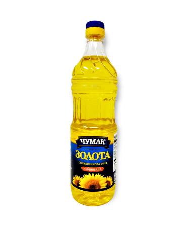 Chumak Sunflower Oil Premium (Refined, Deodorized) 33.8 Fl Oz / 1 Litre. Imported from Ukraine