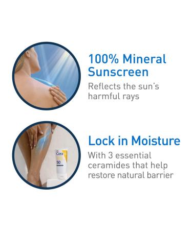 CeraVe Sunscreen Bundle SPF 50 | Mineral Face & Body Sunscreen Set 2.5oz & 5oz - Buy Online on GoSupps.com