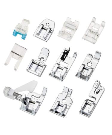 11Pcs Presser Feet, Sewing Machine Kit Household DIY Spare Parts Accessories for Sewing Machine Brother Singer Janome Toyota - Buy Online on GoSupps.com