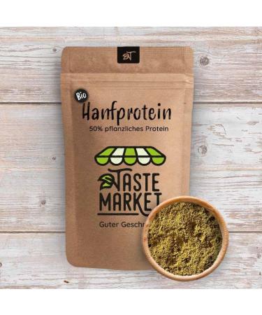 500g Organic Hemp Protein Powder - Vegan 50% Plant-Based Gluten-Free | Taste Market - Buy Online on GoSupps.com
