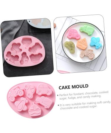 Alipis 2pcs Silicone Baking Mold Silicone Molds Fruit Tray Vehicle Chocolate Mold 3D Mousse Fondant Mold 21x16cm Pink - Buy Online on GoSupps.com