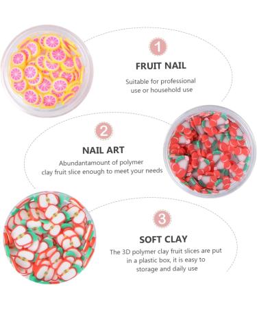 FOMIYES 1 Set Nail Slice Decorations Food Colouring Nail Art Slices Fruit Manicure Sequins Nail Art Decals 3d Fruit Slices Fruit Charms Nail Embellishments Charms for Slice Nail Decoration - Buy Online on GoSupps.com