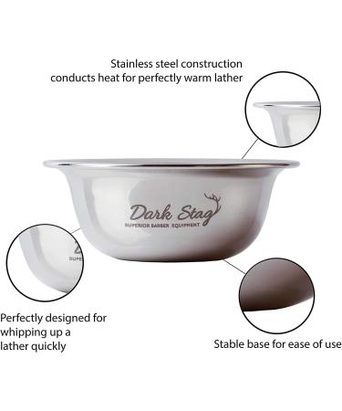 Dark Stag Shaving Bowl - Premium Men's Grooming Essential - Buy Online on GoSupps.com