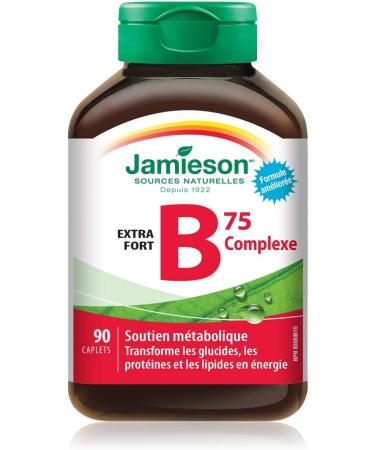 Jamieson B Complex 75mg 90's 90 Caplets - Buy Online on GoSupps.com