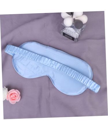 Beaupretty Silk Eye Mask & Blindfold for Sleep - Soft Comfortable Sleep Aid - Blue | International Shipping - Buy Online on GoSupps.com