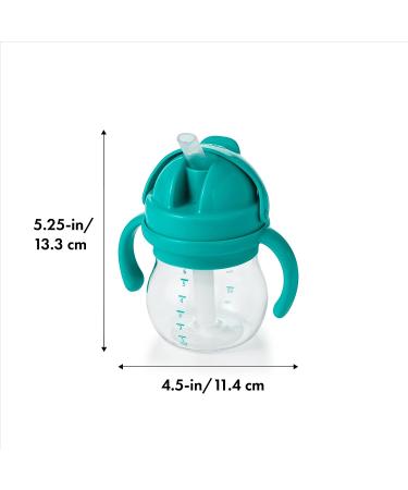 OXO Tot 6oz Transitions Straw Cup with Handles - Teal | BPA-Free - Buy Online on GoSupps.com