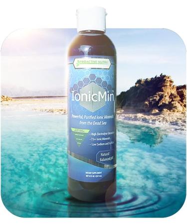 IonicMin - 73+ Purified Ionic Minerals from The Dead Sea | High Electrolyte, Low Sodium, Low Sulfate | Mineral Supplements - 8 fl. oz - Buy Online on GoSupps.com