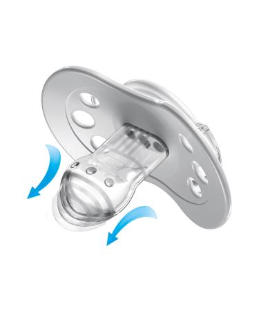 Lovi 22/810 Girl Dynamic Silicone Pacifier | Night & Day | 3-6 Months | Jaw-Friendly | BPA Free | 2 Pack with Night-Light Ring | International Shipping - Buy Online on GoSupps.com