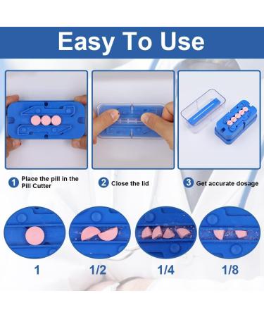 Abnaok Pill Cutter - Split and Quarter Multiple Big/Small Pills with Ease - Buy Online on GoSupps.com