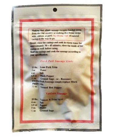 Quality Brand 32-35mm Natural Hog Casings for Sausage - Home Pack - Buy Online on GoSupps.com