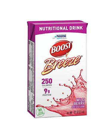 Boost Breeze Nutritional Drink, Wild Berry Box, 8 Fl Oz (Pack of 27)