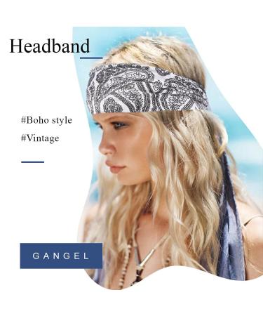 Gangel Vintage Exotic Knot Turban Headbands - Pack of 4 for Women and Girls - Buy Online on GoSupps.com