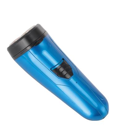Beard Trimmer Rechargeable Electric Beard Trimmer 3 Multifunctional Floating Heads for Travel (Blue)