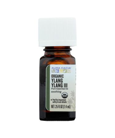 Aura Cacia Organic Ylang Ylang III 0.25 fl oz (7.4 ml)