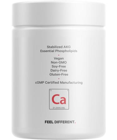 Codeage Liposomal Calcium AKG Supplement - Calcium Alpha-Ketoglutarate - 2-Month Supply - Liposomal Delivery - 1 Capsule Per Serving - Non-GMO Gluten-Free - 60 Capsules - Buy Online on GoSupps.com