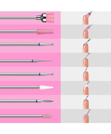 33-Piece Diamond Nail Drill Bit Set with Box - Professional Cuticle Drill Bits for Acrylic Gel Nails - Ceramic Efile Nail Bits for Manicure Pedicure - Home Salon Use - Buy Online on GoSupps.com