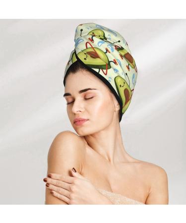 Buy Avocado Microfiber Hair Towel - Soft Super Absorbent & Quick Dry for Women with Long Curly & Thick Hair | Coral Velvet Wrap - Buy Online on GoSupps.com