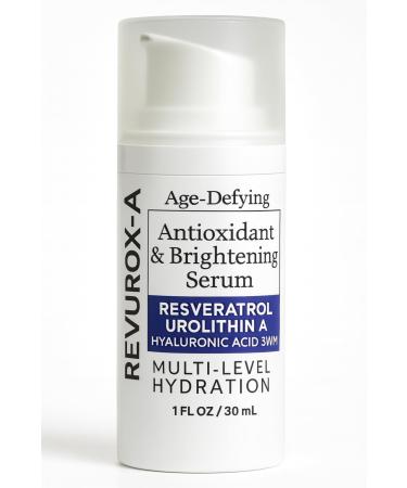 ELIPLEX Resveratrol + Urolithin A Face Serum Lightweight Hydration & Radiance | 1 fl oz