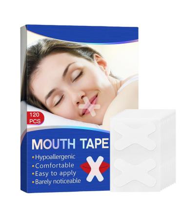 Mouth Tape for Sleeping 120 Pcs Advanced Gentle Sleep Strips Less Mouth Breathing Better Nose Breathing Improve Night Sleep and Instant Snoring Relief