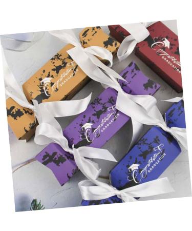 Healeved 50pcs Boxes Graduation Candy Box Gift Boxes Party Candy Holder Candy Supply Favor Boxes Biscuit Case Candy Case Grad Candy Boxes Purple Delicate Container Paper 1 count (Pack of 1) Purple - Buy Online on GoSupps.com