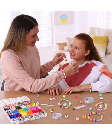 JOICEE Bracelet Making Kit - Pony Beads, Polymer Clay, Letter Beads for Girls Age 6-12 | DIY Jewelry & Crafts Set - Buy Online on GoSupps.com