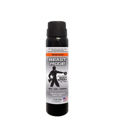 Post Exercise Body Spray to Break Down Body Odor & Sweat at the Molecular Level Leaving You Smelling Fresh Designer Cologne Inspired For Post Gym Hygiene Freshen Skin Hair and Clothing 3.5 oz (Dedication) Dedication 1 Count (Pack of 1)