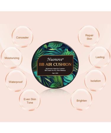 Mushroom Head Air Cushion BB Cream: Moisturizing, Concealing, and Brightening Formula for Even Skin Tone - Buy Online on GoSupps.com