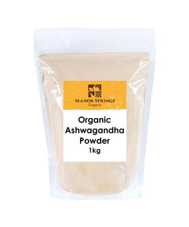 Organic Ashwagandha Powder 1kg by Manor Springs Organic