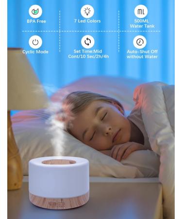 Pitasha 500ml Essential Oil Diffuser - Aromatherapy Humidifier with Remote Control BPA-Free for Home Office & Car - LED Light Feature - Buy Online on GoSupps.com