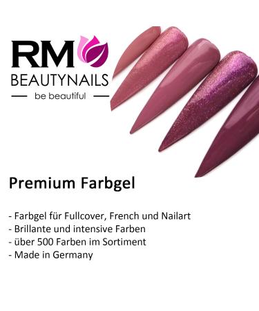 Color Gel Metallic Black - UV LED Nail Gel for Stunning Nail Art | RM Beautynails 5ml - International Shipping Available - Buy Online on GoSupps.com