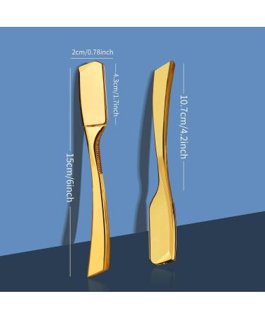 Professional Stainless Steel Barber Razor for Men - Gold Straight Edge Safety Razor for Close Shaving | Ideal for Barbershops & Home Use - Buy Online on GoSupps.com