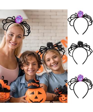 hgnxa Adult Kids Tinsels Spiders Shape Headband Woman SPA Hair Hoop Makeup Halloween Taking Photos Carnivals Party Headpiece Black - Buy Online on GoSupps.com