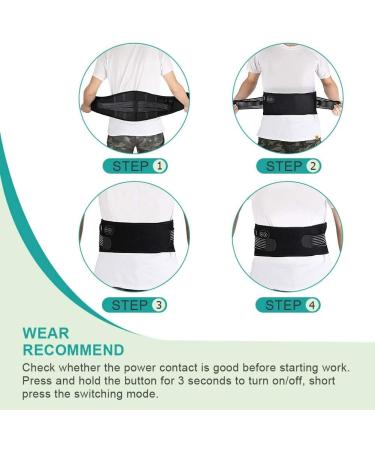 Buy USB Heating Massage Belt for Back & Belly Pain Relief | Electric Heating Pad for Sciatica & Waist Discomfort - Buy Online on GoSupps.com