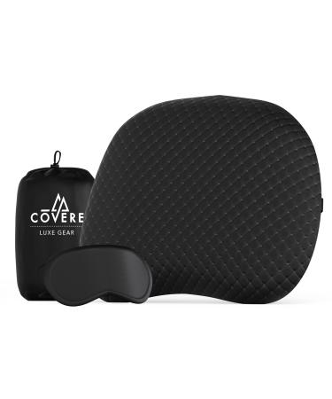 COVERE LUXE GEAR Camping Pillow incl. Sleep Mask & Travel Bag - Ultralight, Soft & Compact Inflatable Travel Pillow - Camp Pillow Backpacking Pillow